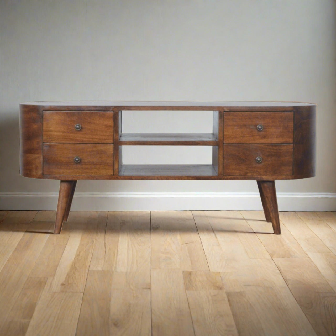 Nordic-style legs TV stand