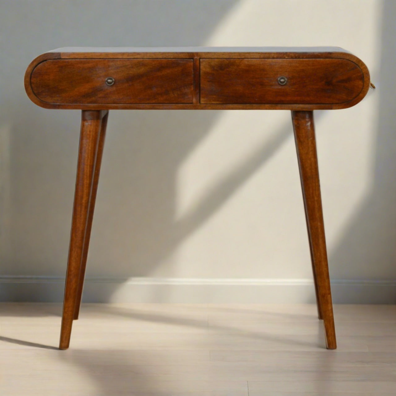 Chestnut London Console Table with Drawers