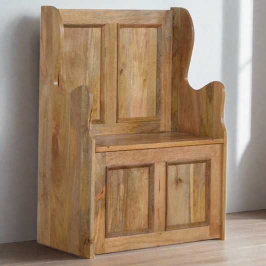 Small Monks Storage Bench