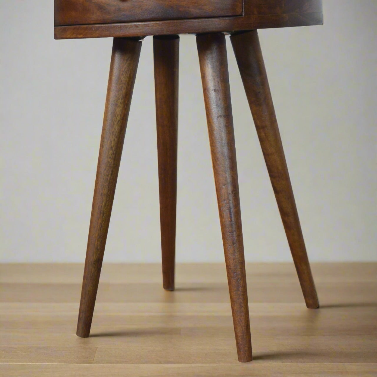 Modern mango wood nightstand