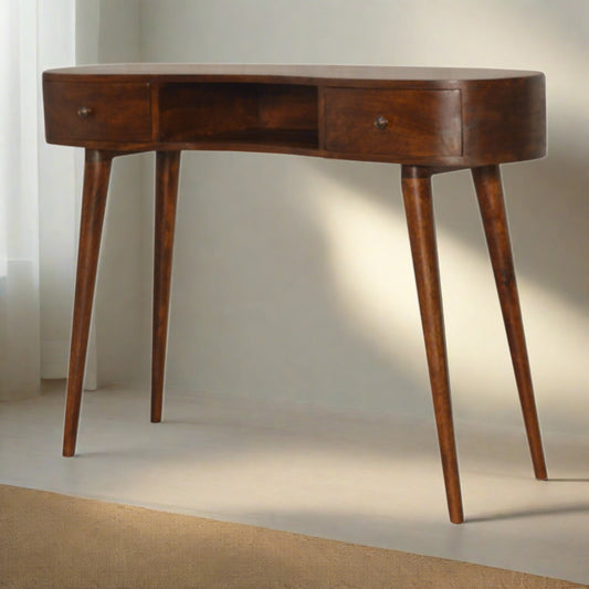 Chestnut Wave Writing Desk