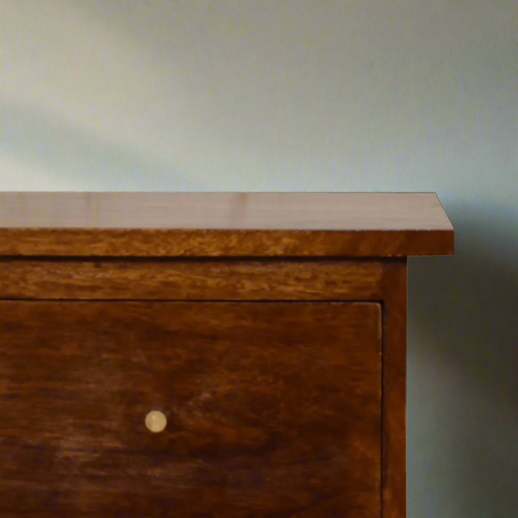 Chestnut Bedside with 2 Drawers