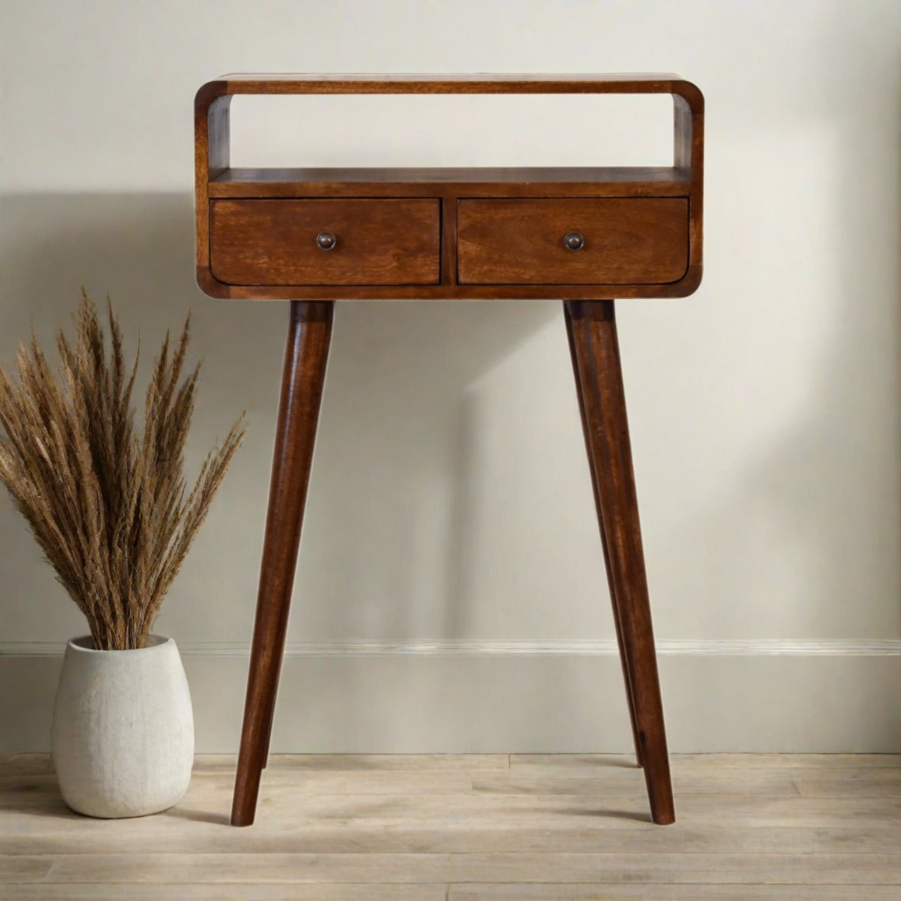 Mini Chestnut Console Table