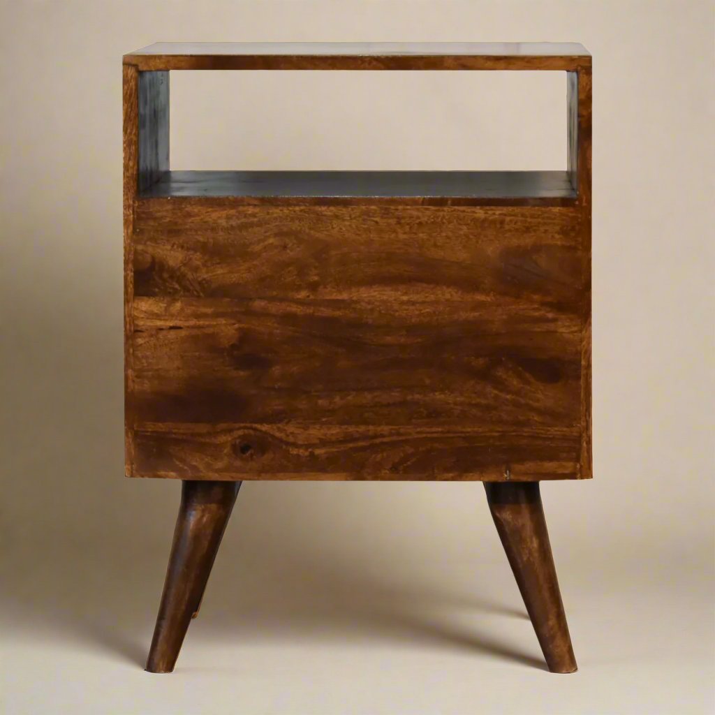 Classic Chestnut Bedside with 2 Drawers