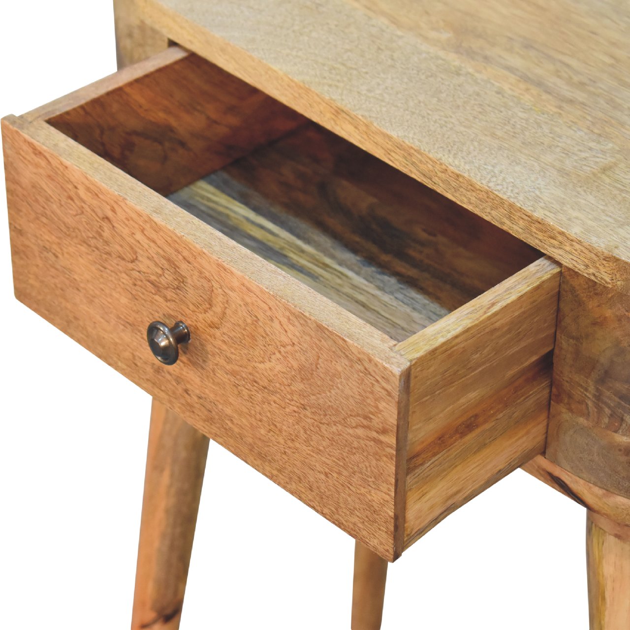 Albion Oak Finish Mini Console