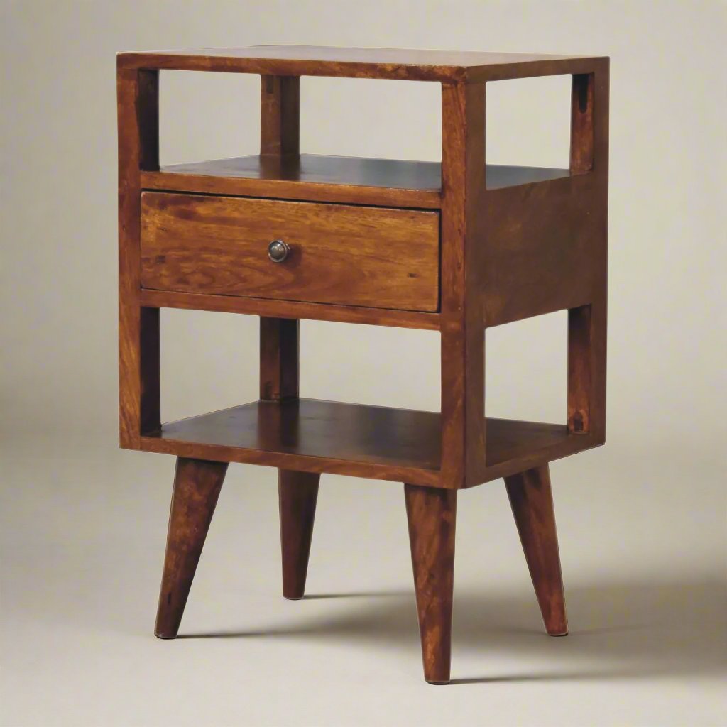 Dante Chestnut Bedside table with 1 Drawer