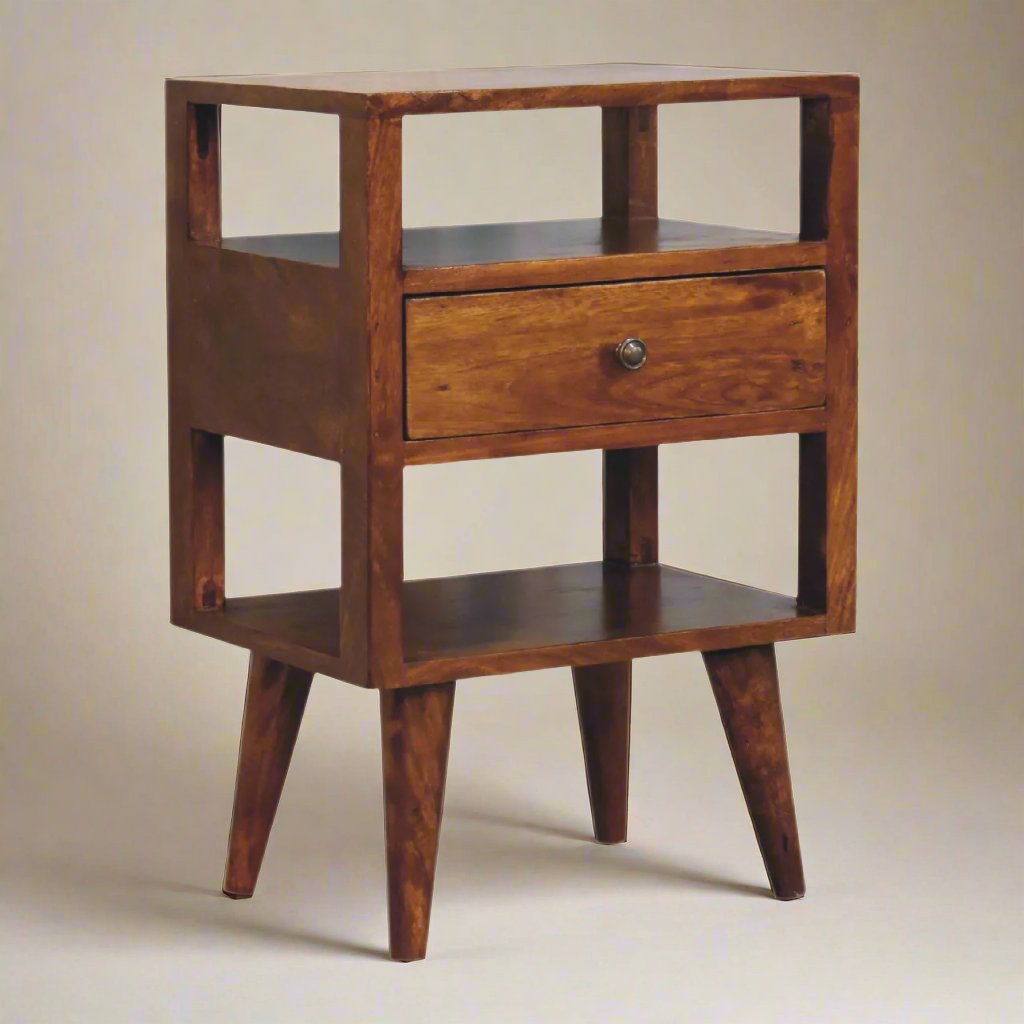 Dante Chestnut Bedside table with 1 Drawer