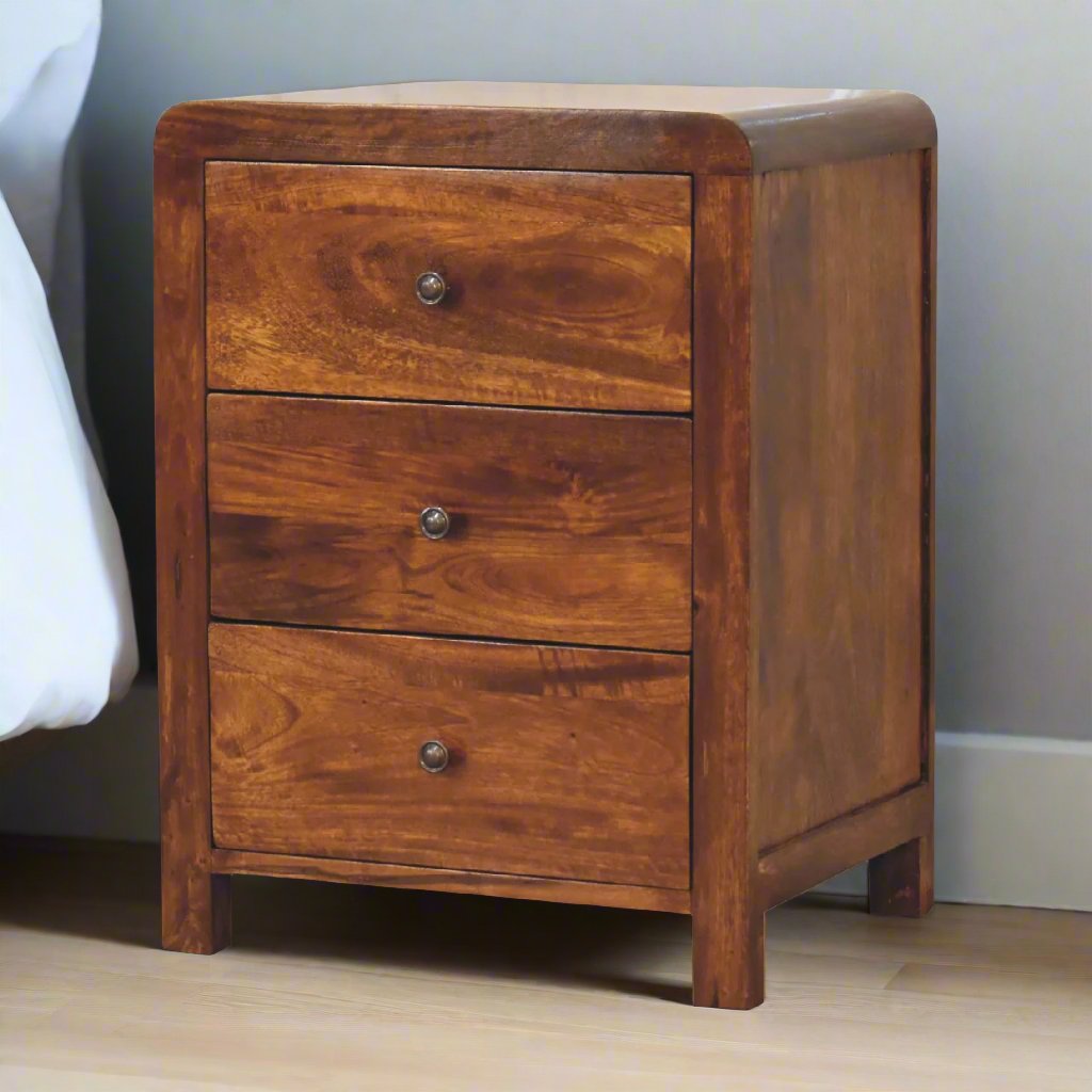 Naya Bedside with 3 Drawers