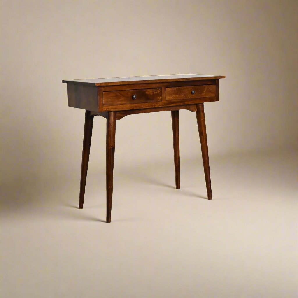 Chestnut Hallway Console table with Drawers