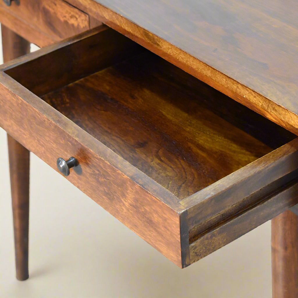 Chestnut Hallway Console table with Drawers