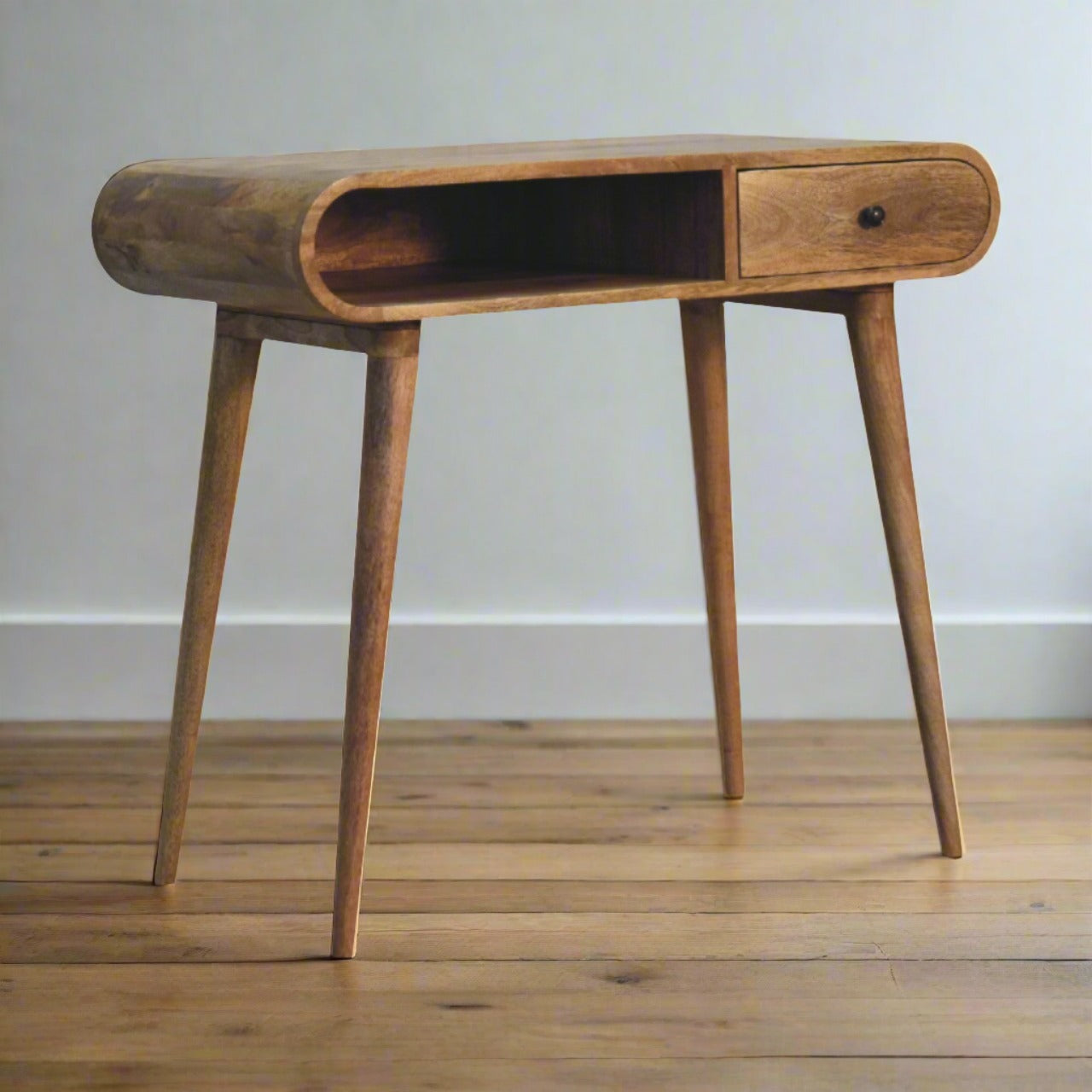 Curved Chestnut Writing Desk