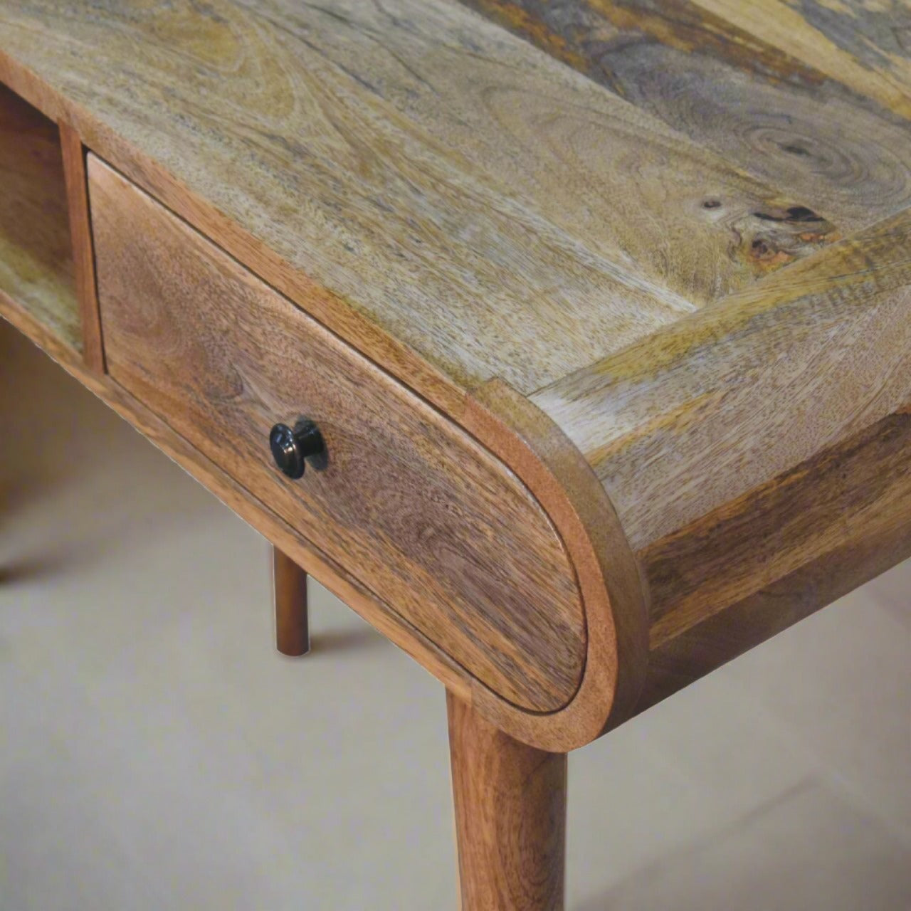 Curved Chestnut Writing Desk