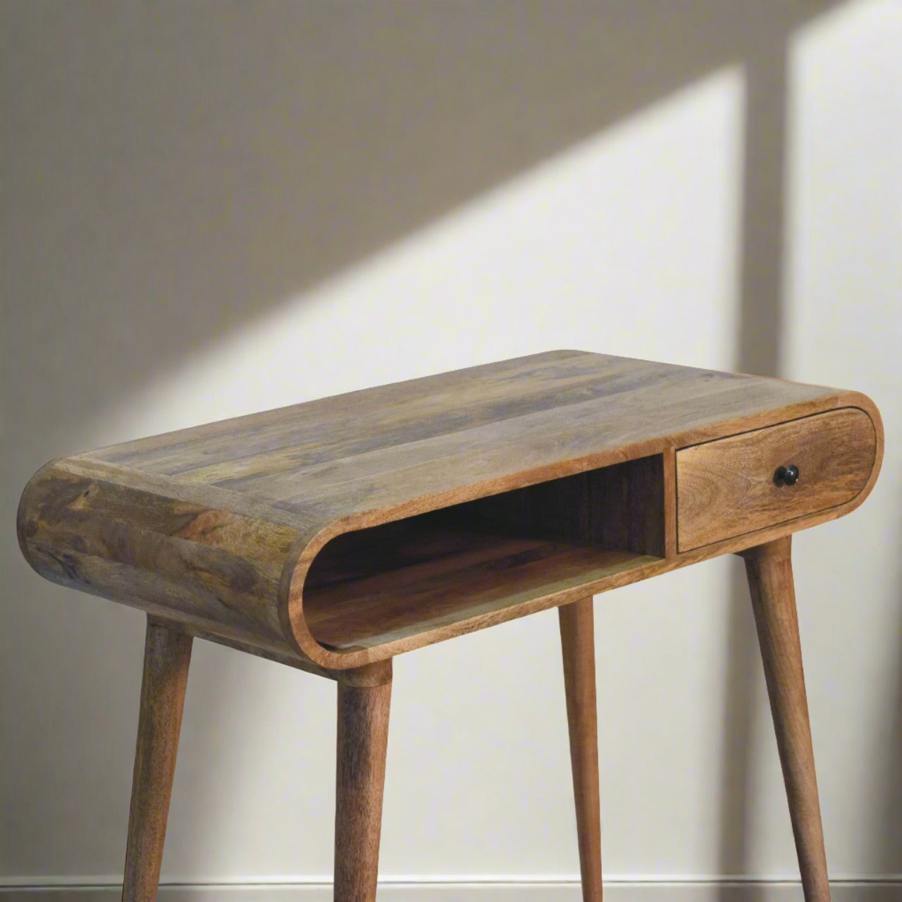 Curved Chestnut Writing Desk