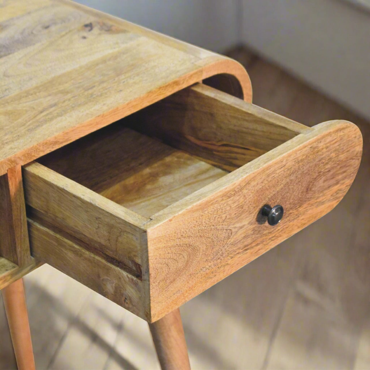 Curved Chestnut Writing Desk