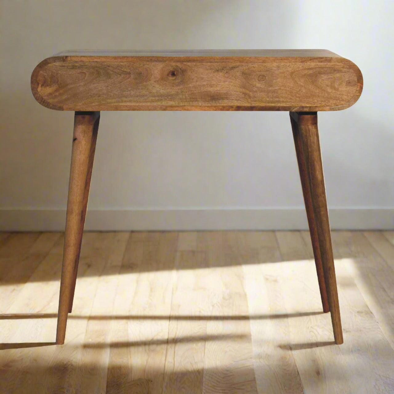 Curved Chestnut Writing Desk