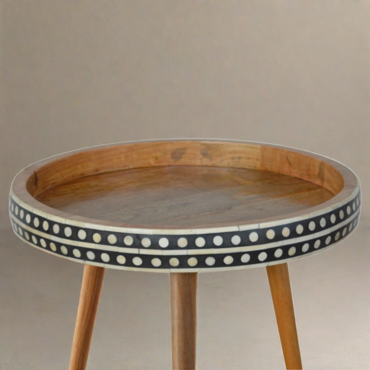 Large Dotted End Table