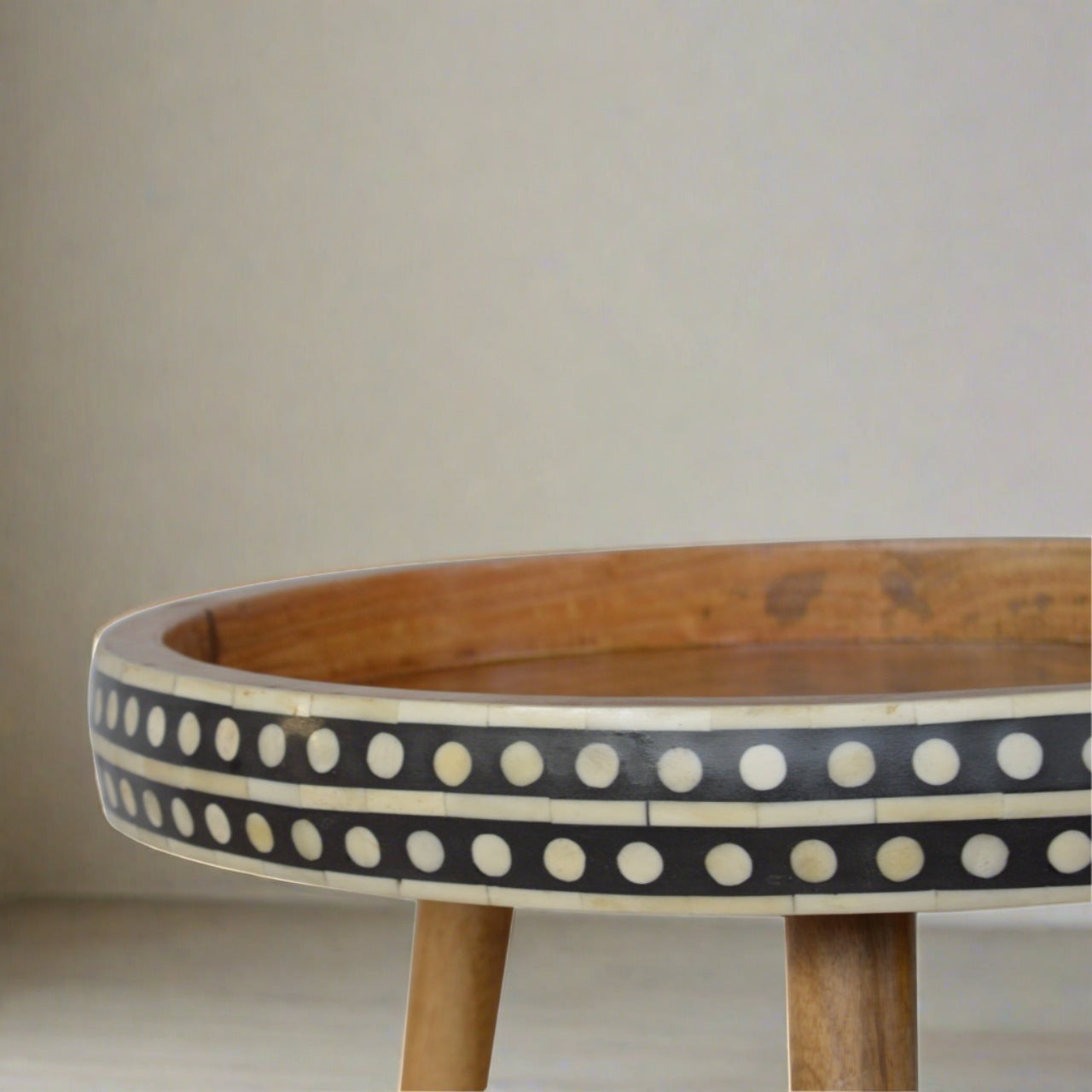 Large Dotted End Table