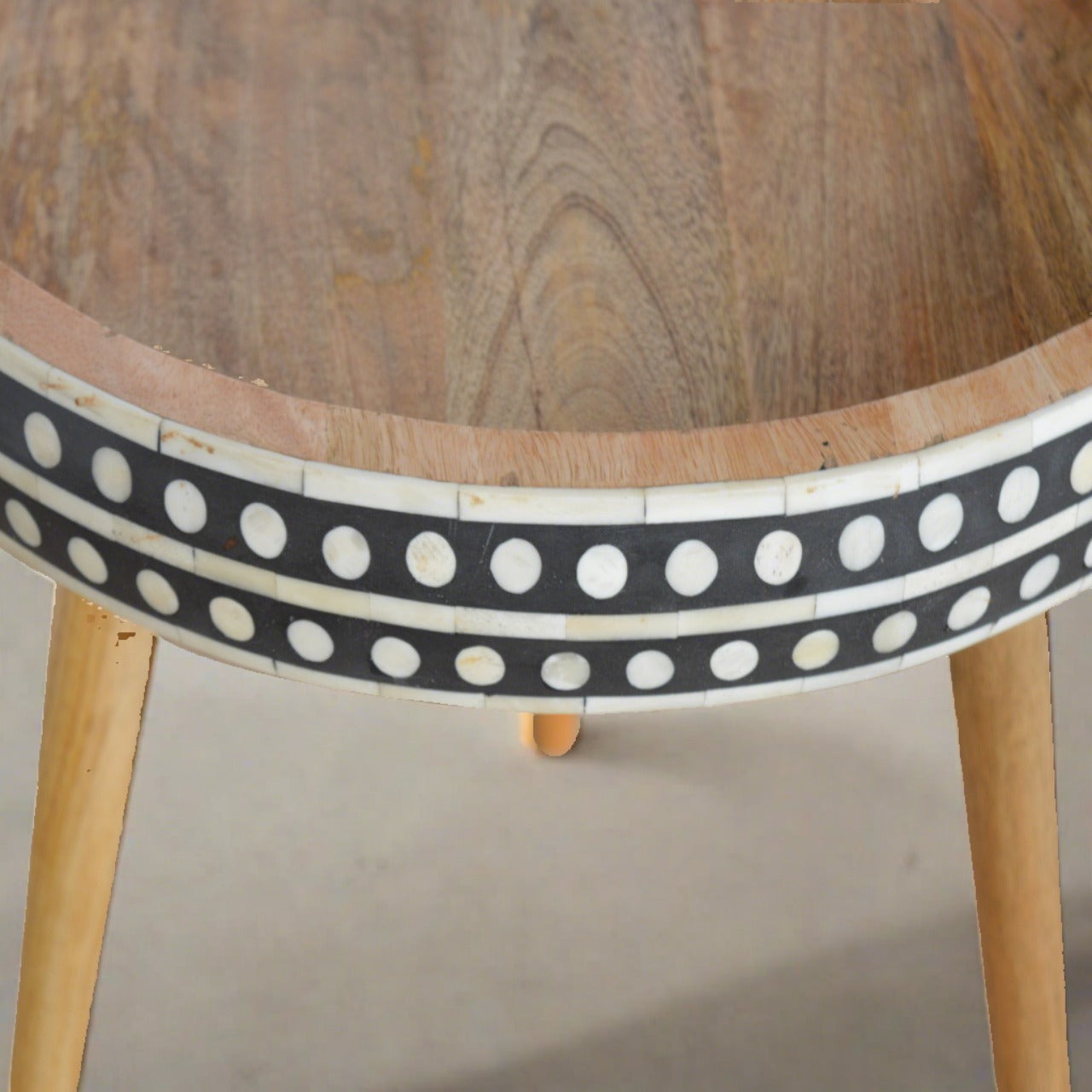 Large Dotted End Table