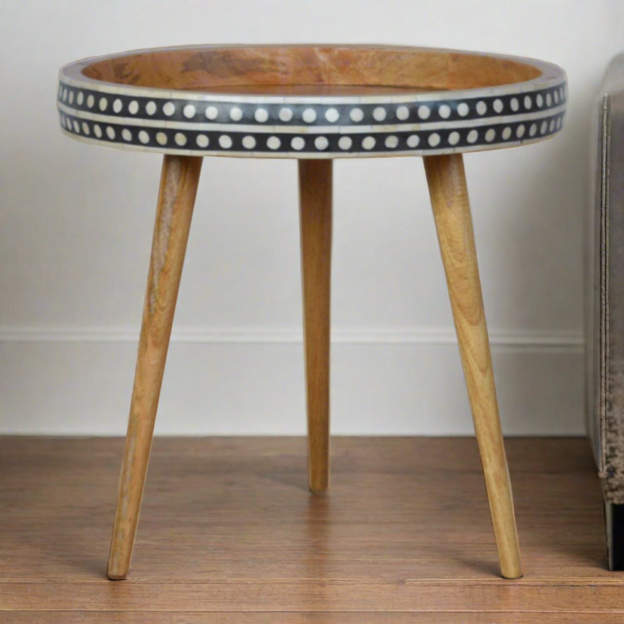 Large Dotted End Table