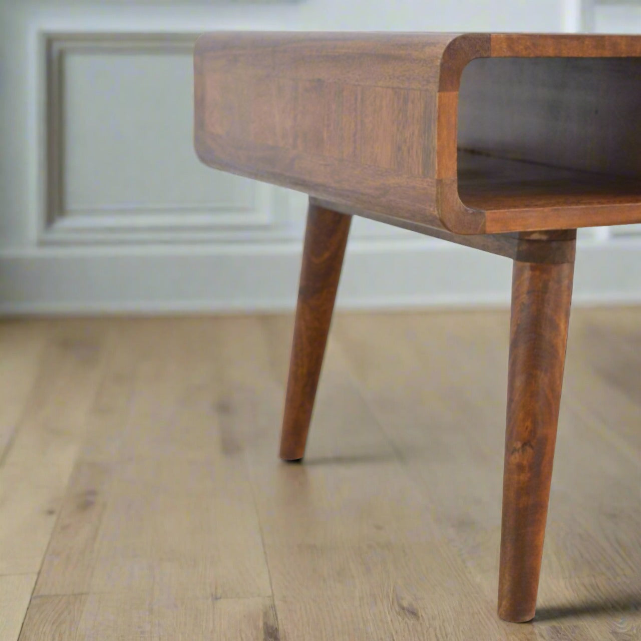 Curved Chestnut Coffee Table