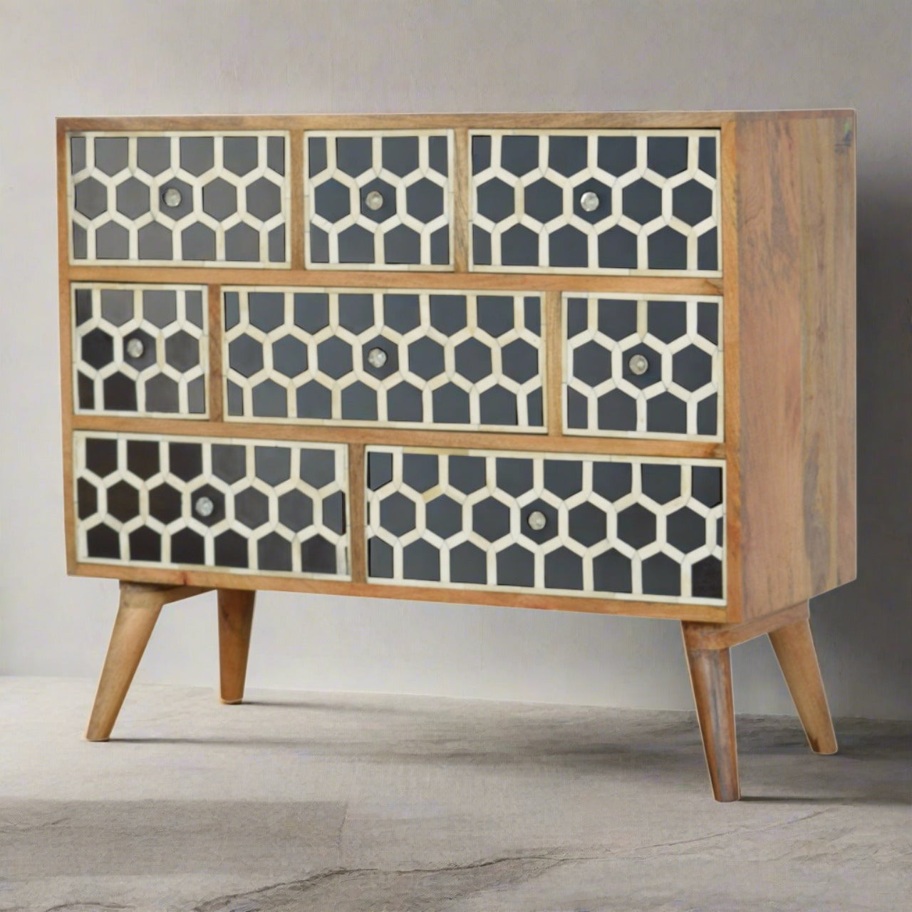 Bone Inlay Chest of Drawers