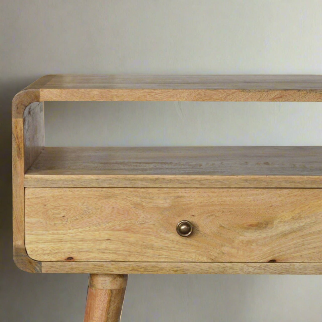 Console table with curved edges