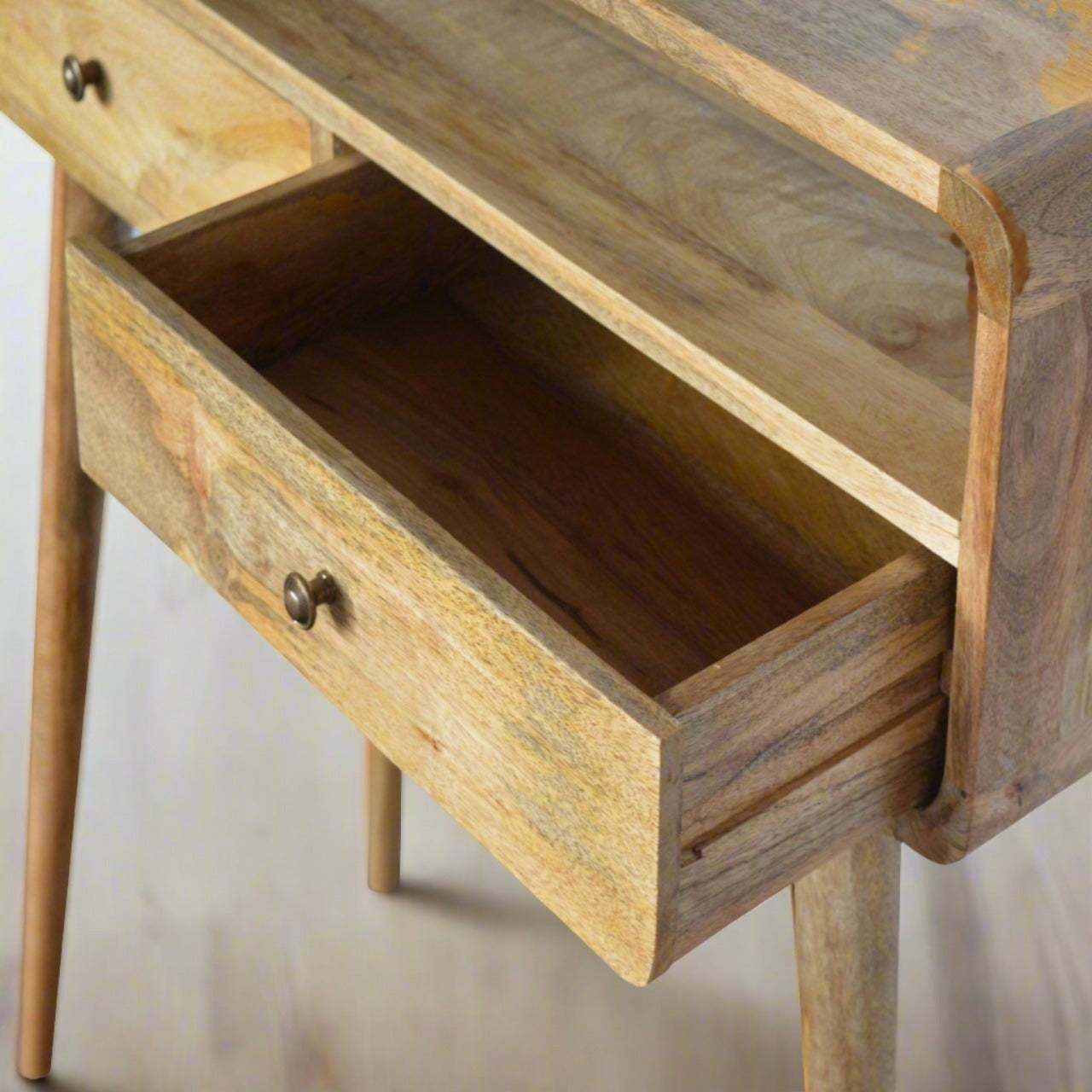 Modern console table with storage